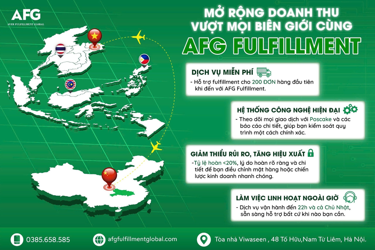 AFG Fulfillment: Mạng lưới hoàn tất đơn hàng thần tốc hàng đầu Đông Nam Á