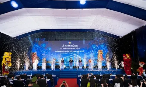 Hà Nội: Tập đoàn FPT khởi công Tòa nhà Công nghệ số 01 quy mô hơn 1.300 tỷ đồng