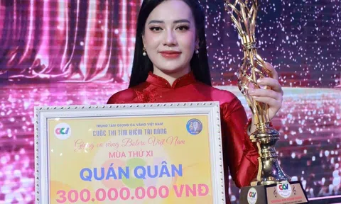'Ca sĩ đường phố' Thanh Hiền đăng quang ngôi vị quán quân Giọng Ca Vàng Bolero Việt Nam mùa thứ 11