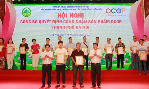 518 sản phẩm của Hà Nội được trao Giấy chúng nhận sản phẩm OCOP từ 3 sao trở lên