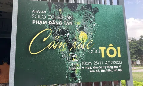 “Họa sĩ Phạm Đăng Tân: Vẽ là gửi gắm câu chuyện, cảm xúc vào từng tác phẩm