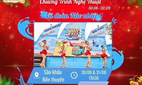 Công viên Nước Hồ Tây tưng bừng lễ hội "kép" mừng Quốc khánh 2/9 và sinh nhật 25 tuổi!