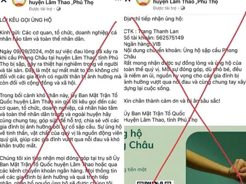 Cảnh báo: Fanpage giả mạo, lừa đảo quyên góp hỗ trợ nạn nhân vụ sập cầu Phong Châu
