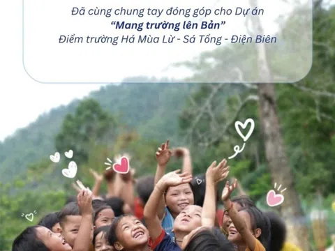 Giám đốc Đỗ Tùng Anh và Công ty chung tay cùng Quỹ từ thiện Đèn Đom Đóm