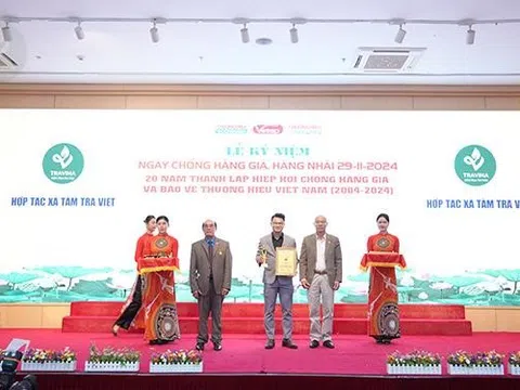 HTX Tâm Trà Việt nhận Giải thưởng ‘Sản phẩm dịch vụ chất lượng cao được người tiêu dùng yêu thích năm 2024’