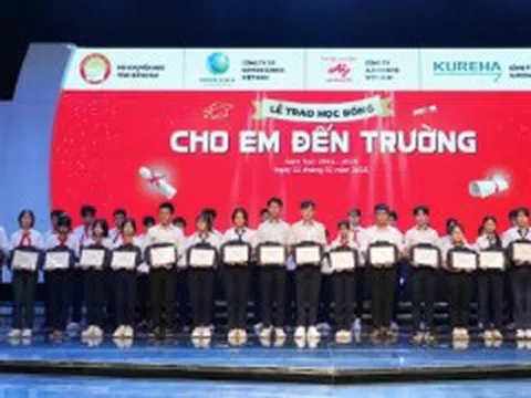 Ajinomoto Việt Nam tiếp sức cho học sinh nghèo ở Đồng Nai cùng học bổng 'Cho em đến trường'