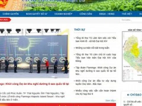 Thái Nguyên là địa phương đứng đầu về số lượt truy cập cổng thông tin điện tử