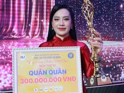 'Ca sĩ đường phố' Thanh Hiền đăng quang ngôi vị quán quân Giọng Ca Vàng Bolero Việt Nam mùa thứ 11