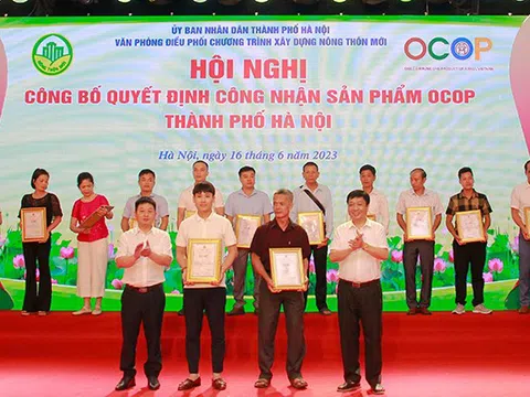 518 sản phẩm của Hà Nội được trao Giấy chúng nhận sản phẩm OCOP từ 3 sao trở lên