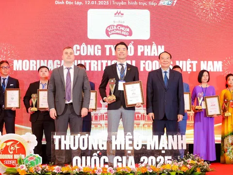 Thương hiệu Sữa chua không béo Morinaga được vinh danh Top 12 Thương hiệu Mạnh Quốc gia năm 2025