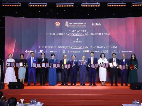 Giải thưởng Quốc gia Bất động sản Việt Nam lần thứ II vinh danh các doanh nghiệp, dự án tiêu biểu