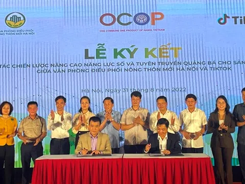 Hà Nội liên kết với TikTok tiêu thụ sản phẩm OCOP