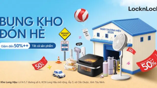 Mua sắm thả ga hàng loạt sản phẩm LocknLock dịp siêu sale Brand Day