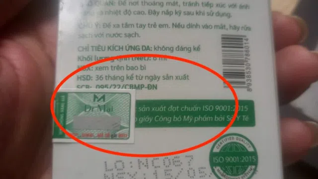 Dr Mai bị thu hồi giấy chứng nhận đủ điều kiện sản xuất mỹ phẩm