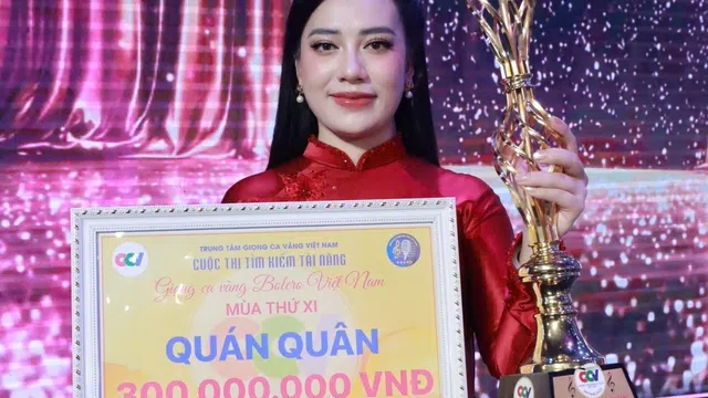 'Ca sĩ đường phố' Thanh Hiền đăng quang ngôi vị quán quân Giọng Ca Vàng Bolero Việt Nam mùa thứ 11